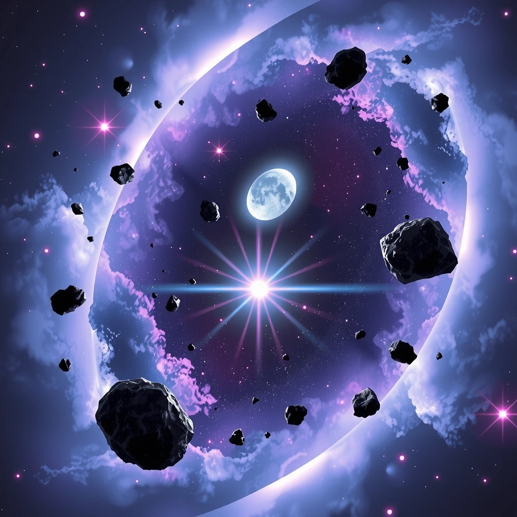 Galaxy background with stars and cosmic elements